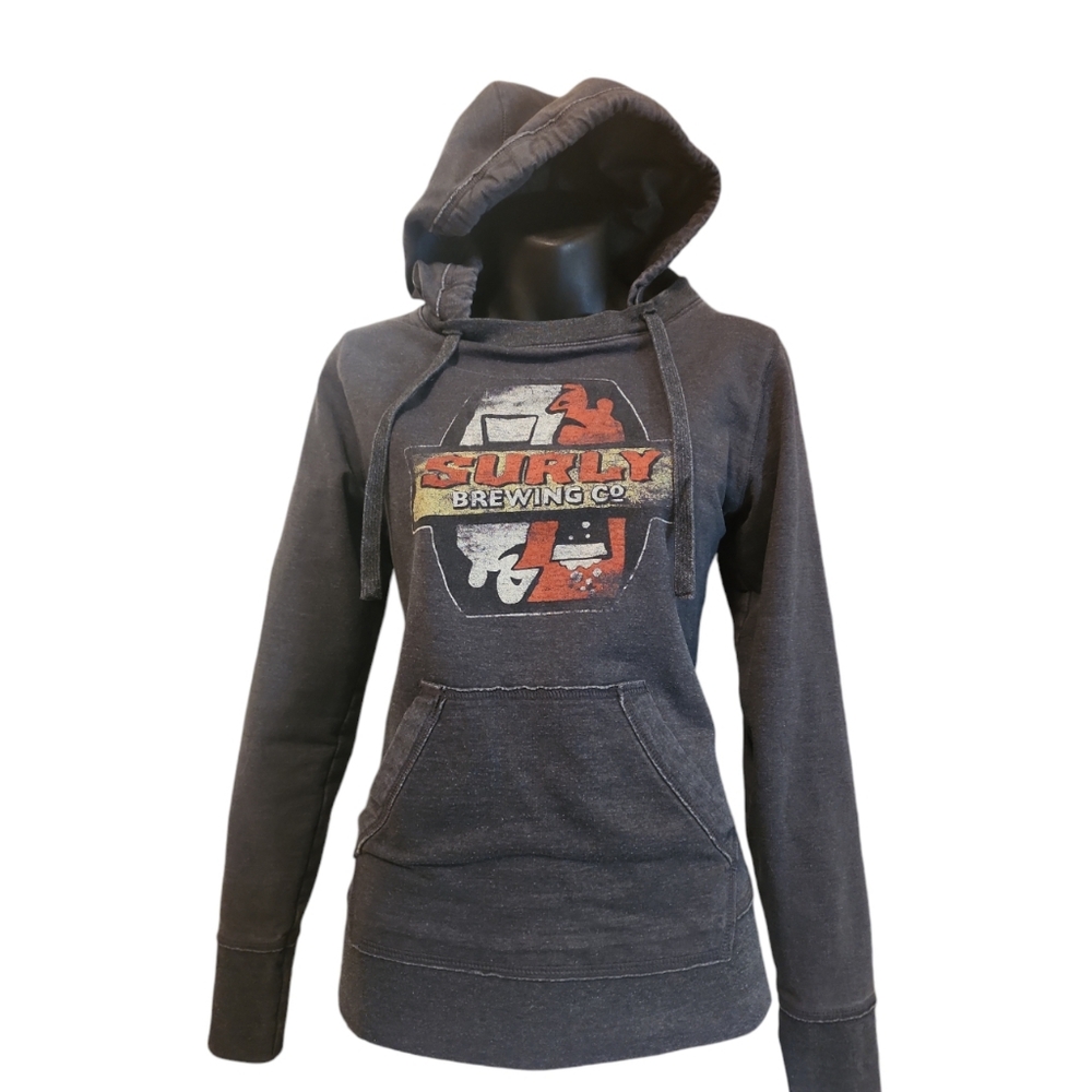 Women's Gray Surly Hoodie Small
